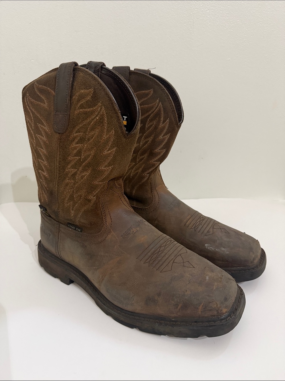 Ariat Groundbreaker MetGuard Steel Toe Work Boots Mens Size 10.5D Brown